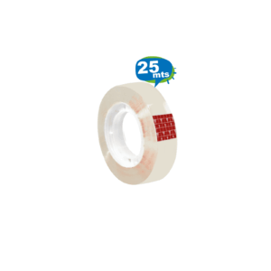 Cinta transparente 12 mm x 25 mts