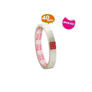 Cinta transparente 12 mm x 40 mts