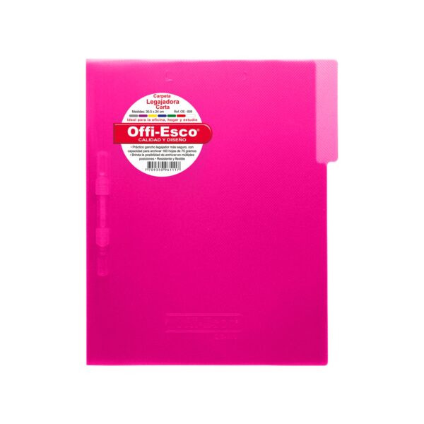Carpeta legajadora carta Con gancho OE-808