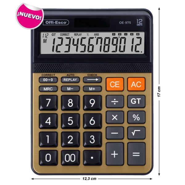 oe-975-1 Calculadora electrónica 12 dígitos OE-975